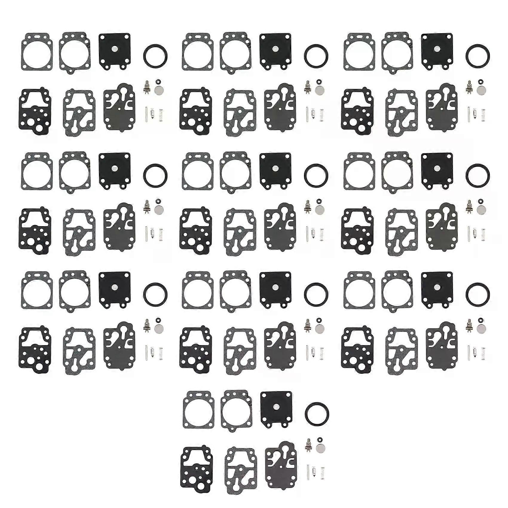 10-teiliges Vergaser-reparaturdichtungs- Und Nadelset Für Walbro K20-wyj-, Echo-, Husqvarna-, Toro-, Ryobi-, Honda- Und Homelite-freischneider.