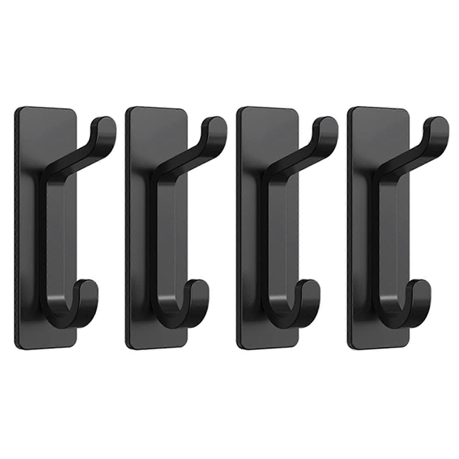 Set Mit 4 Edelstahlhaken Für Küche Und Bad. Robuste Aufbewahrungshaken Aus Viskose, Ideal Zum Aufhängen Von Kleidung.