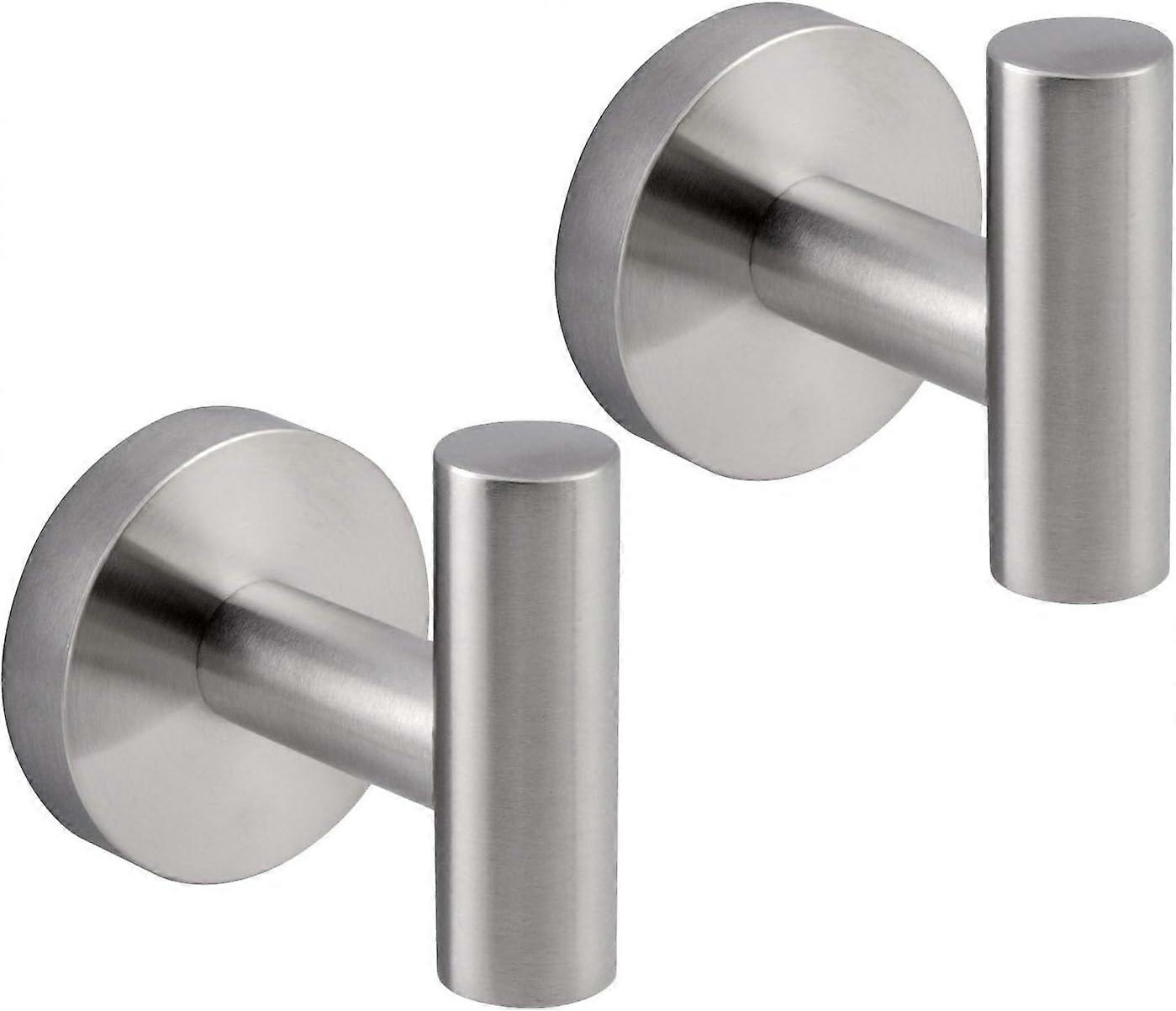 Ag1107b-ls Set Mit 2 Handtuchhaken Für Badezimmer, Mantel-/bademantelhaken Aus Edelstahl Sus 304, Moderner Hotelstil,