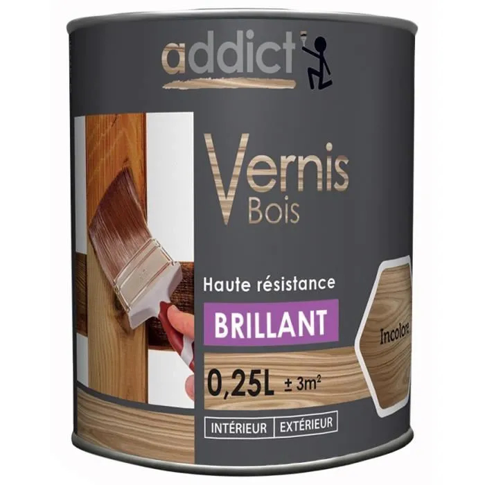 Holzlack Addict Hohe Beständigkeit 250ml Trockenzeit 3h
