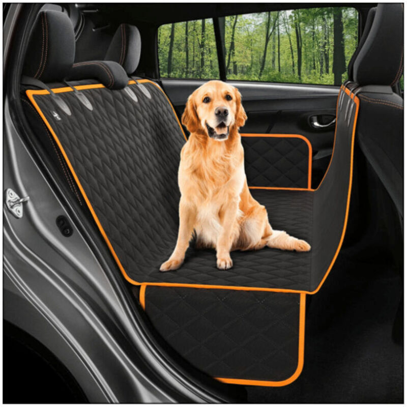 100 % Wasserdichter Hundesitzbezug – 600d Oxford-gewebe – 6-lagig – Rundumschutz Für Die Hinteren Türen – Maße: 152 X 163 Cm
