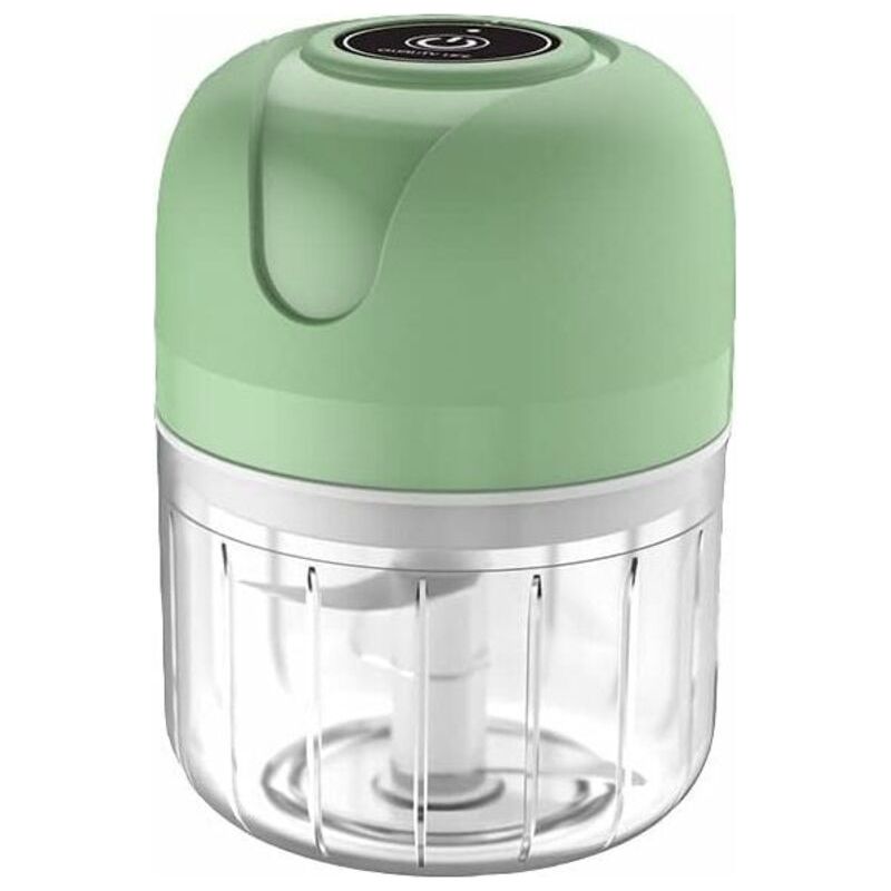 Mini-akku-knoblauchschneider 250 Ml – Usb-aufladbar – Klinge Aus Edelstahl – Lebensmittelechter Pp-behälter – Zum Zerkleinern Von Fleisch, Zwiebeln Und Chilischoten