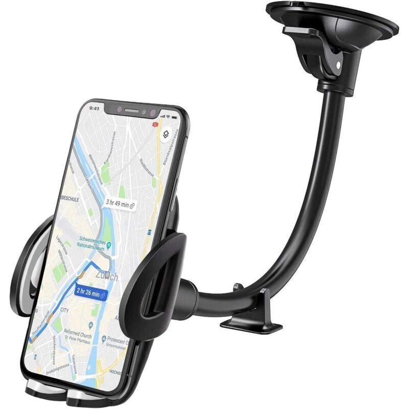 Handyhalterung Mit Saugnapf Fürs Auto – 360°-drehung – Gelhalterung Für Die Windschutzscheibe – Kompatibel Mit Smartphones Und Gps