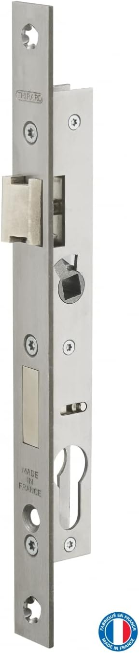 Schlosskasten, 16,5 Mm Dornmaß, 8 Mm Vierkantenden, 15 Mm Stahlgehäuse, Edelstahl-frontplatte, Für Metallarbeiten