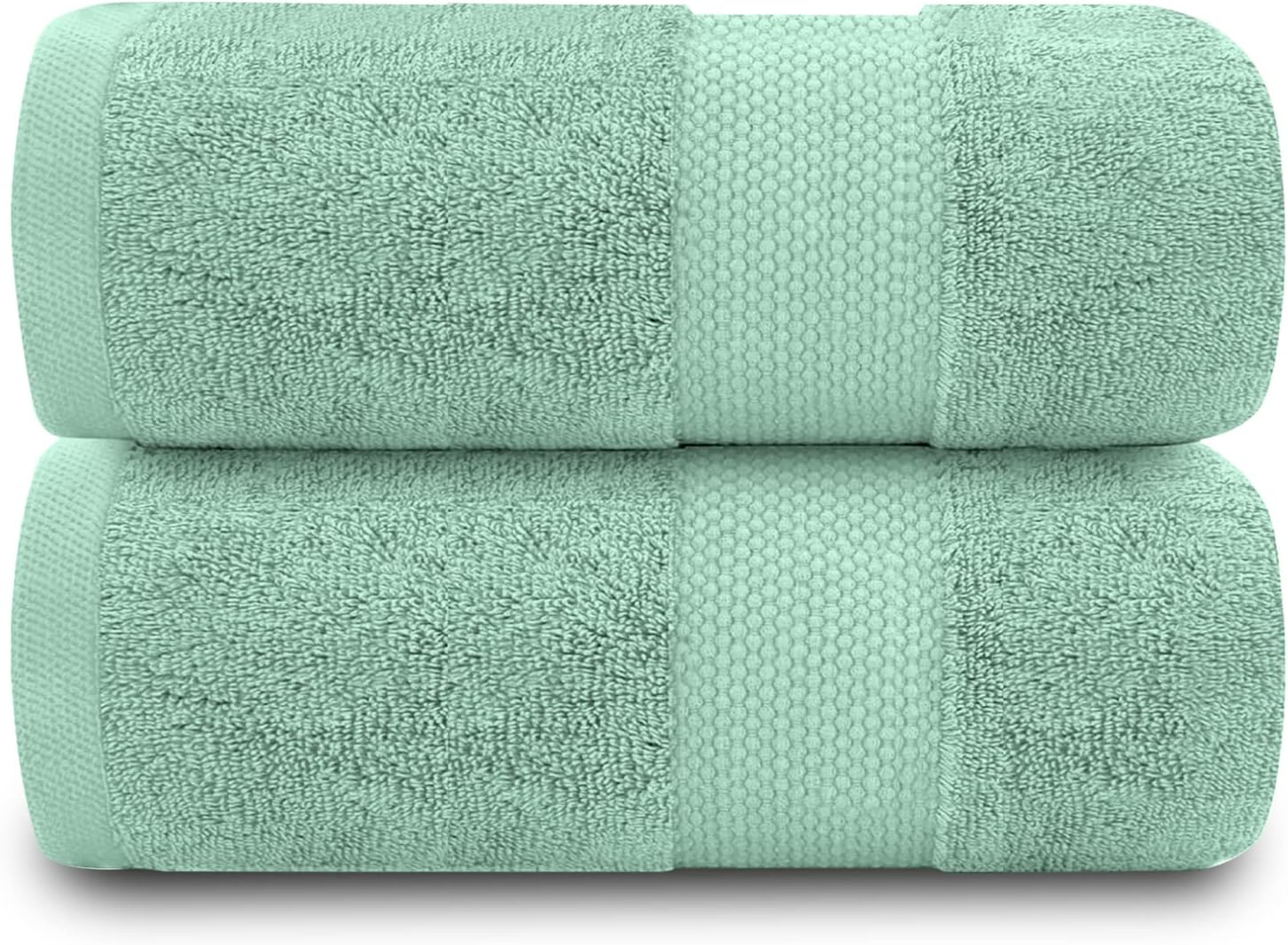 Set Mit 2 Badetüchern, 100 % Baumwolle, 700 G/m², 70 X 120 Cm, Schnelltrocknend, Entenblau, Badezimmer
