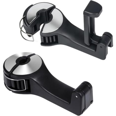 2er-pack Haken, Kopfstütze, Abs, Handyhalterung, 360-grad-drehgelenk, Handtasche