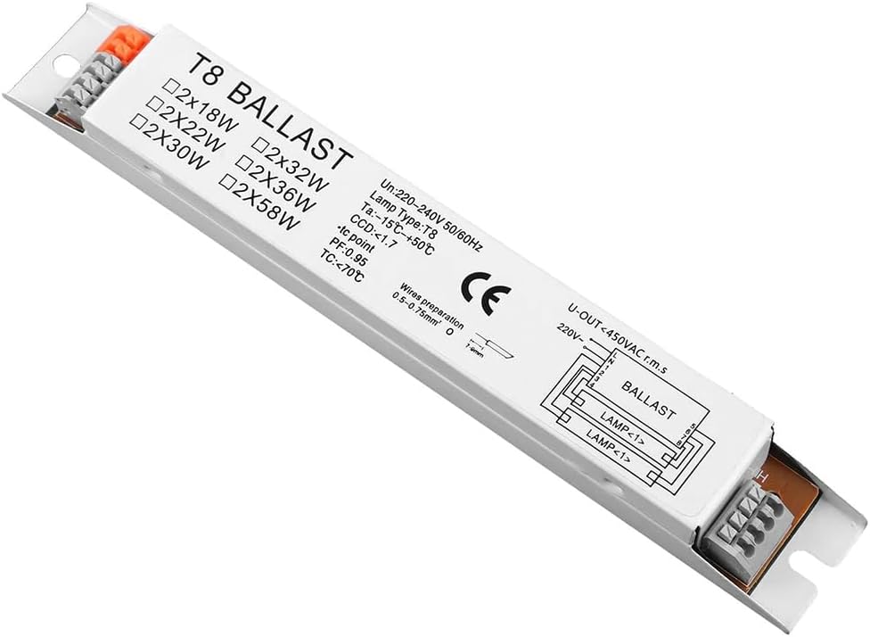 Elektronisches Vorschaltgerät, T8, 2 X 18 W, 220–240 V, Für Leuchtstofflampen, Innenbereich