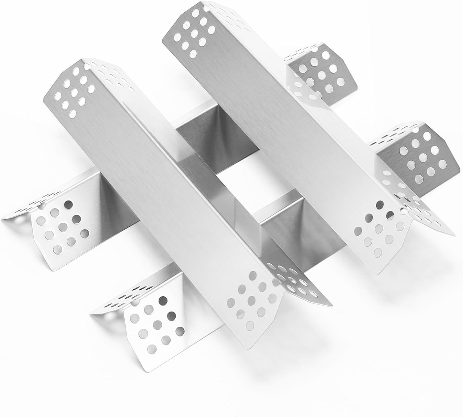 Edelstahl-heizplatten 37 X 8,6 Cm Für Campingaz, Landmann, Barbecue, Enders Und Beefeater