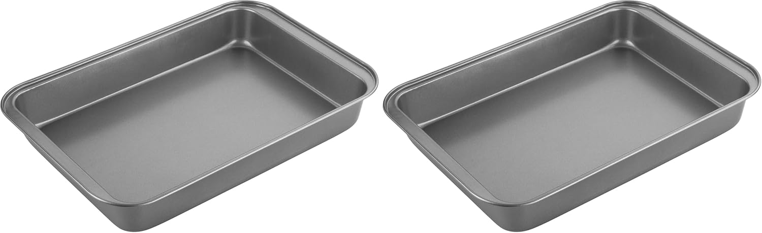 Set Mit 2 Backblechen, Kohlenstoffstahl, Hoher Rand, Antihaftbeschichtung, Zum Garen Von Fleisch Und Gemüse