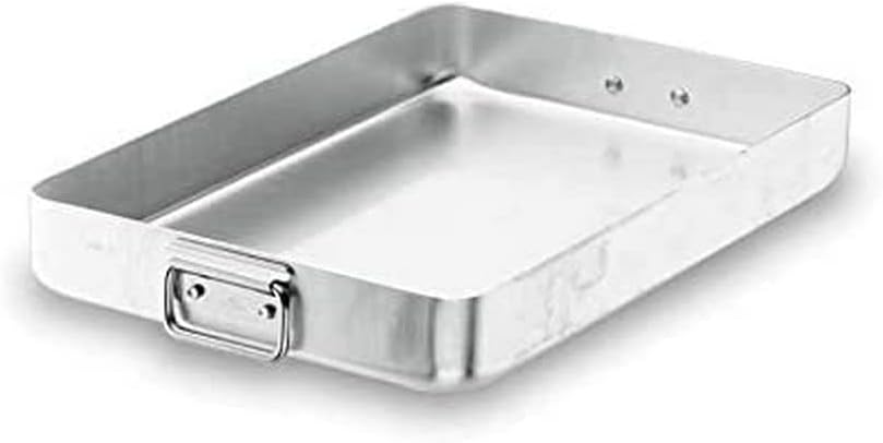 Bratform, Stahl, 60 Cm, Silber, Langlebig, Ofenfest, Küche
