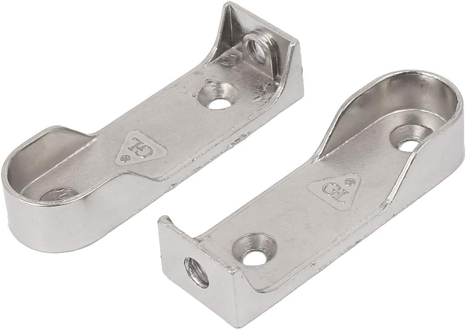 Stück Türstützen, Vernickeltes Metall, 16 Mm Stange, Für Kleiderschränke