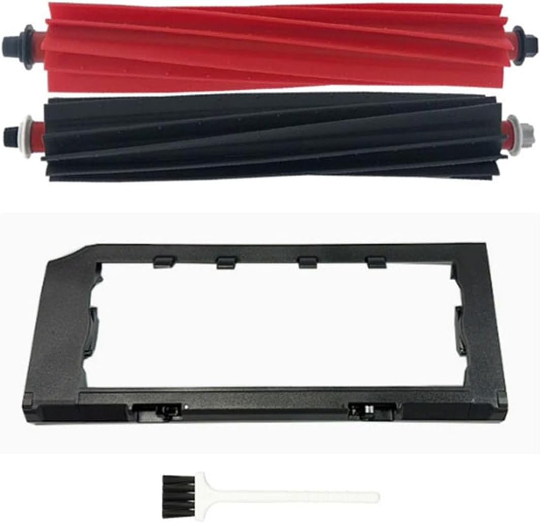 Set Mit 4 Bürstenaufsätzen Für Roborock S8 Maxv Ultra, Bestehend Aus 2 Hauptbürsten, 1 Abdeckung Und 1 Kleiner Bürste.