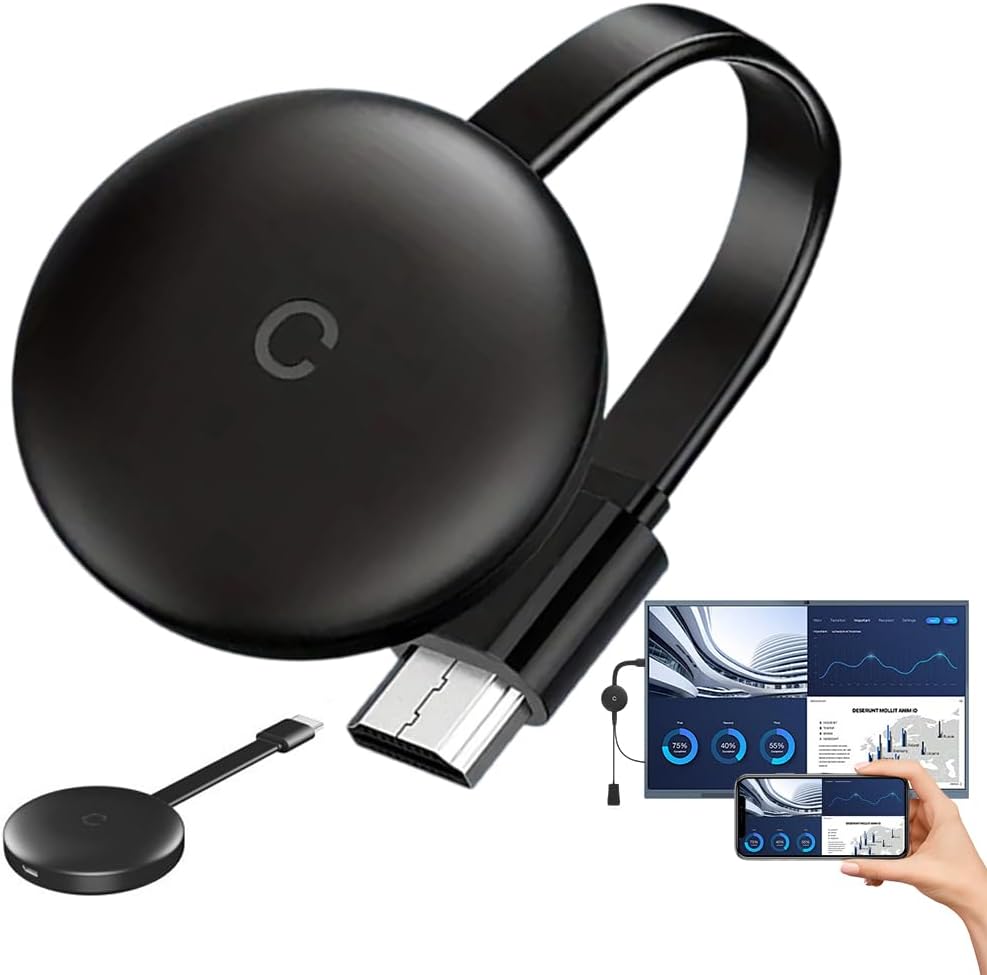 Kabelloser Hdmi-adapter, 2,4/5-ghz-wlan, 4k-miracast-dongle, Display-empfänger Für Fernseher, Projektoren, Android Und Ios