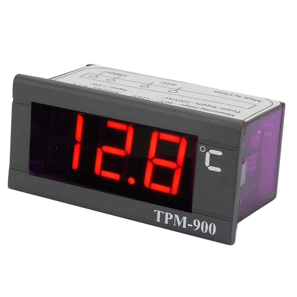 Temperaturregler, Versenkte Frontplatte, Led-anzeige, Bereich -40 Bis 110 Grad, Für Gefrierschrank Und Boiler