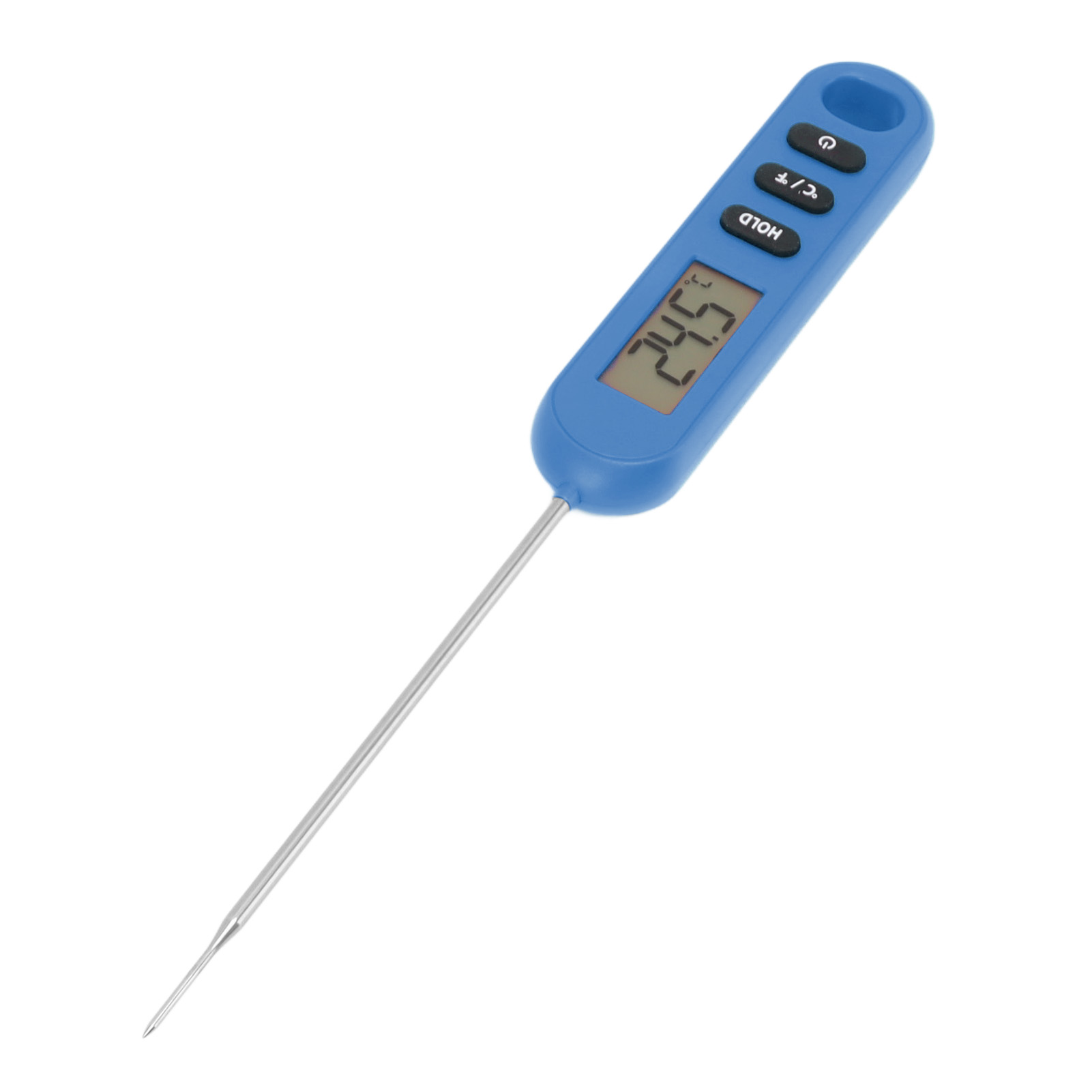 Digitales Fleischthermometer Mit Sofortanzeige, Langer Sonde Zum Kochen, Grillen Und Barbecue – Blau