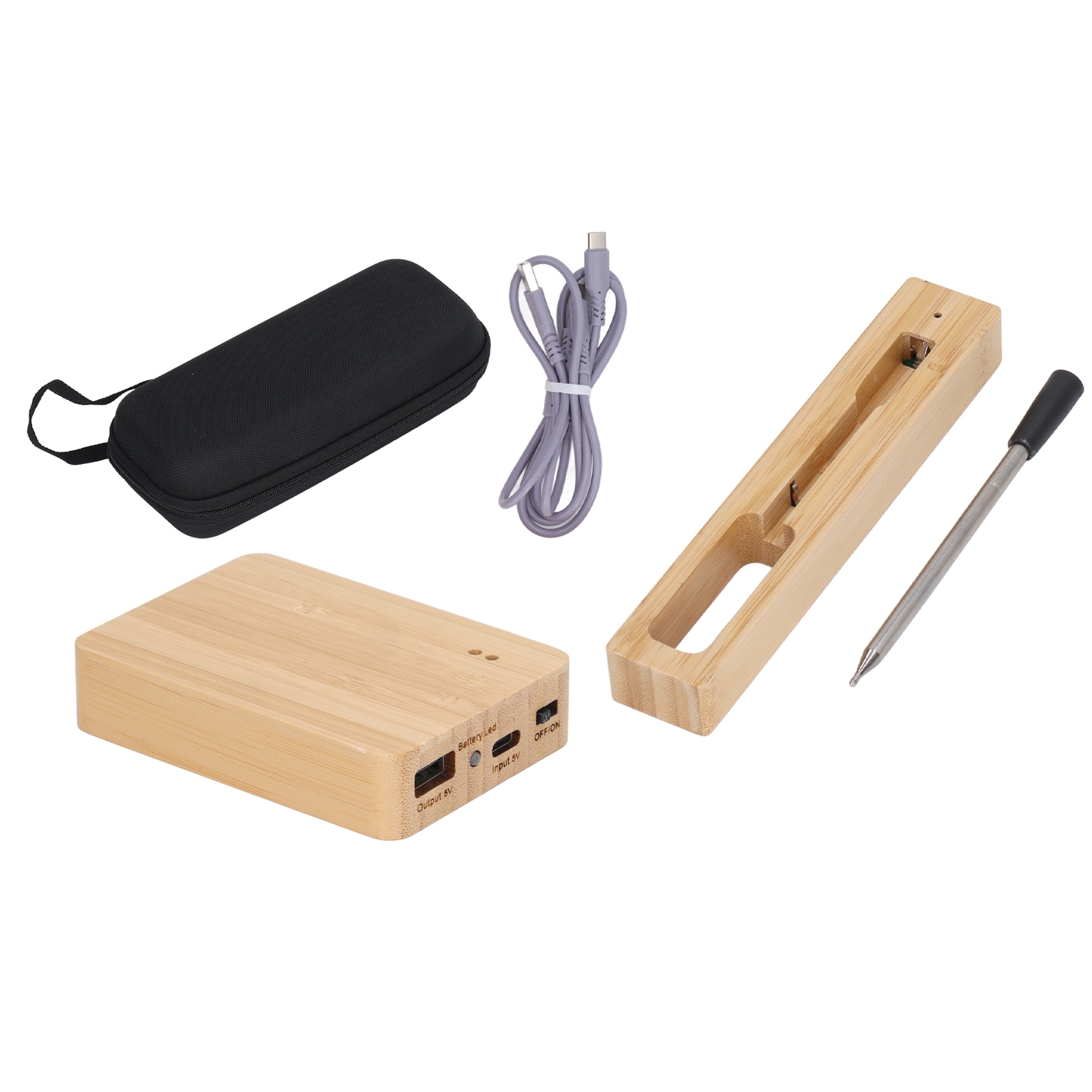Wiederaufladbares, Kabelloses Fleischthermometer Per Usb, Wasserdicht Nach Ip67, Mit Repeater Und 20-minuten-schnellladefunktion Für Grillabende