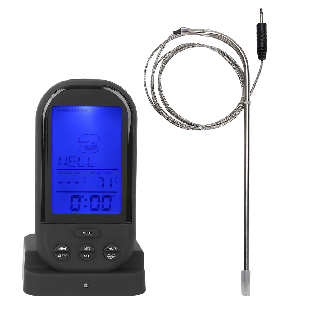 Digitales Kabelloses Fleischthermometer Für Backofen Und Grill