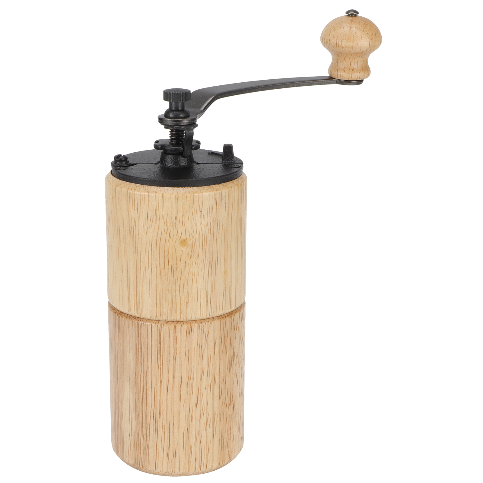 Tragbare, Manuelle Kaffeemühle Aus Holz – Küchenaccessoire Zum Mahlen Von Kaffeebohnen – Klares Und Kompaktes Design