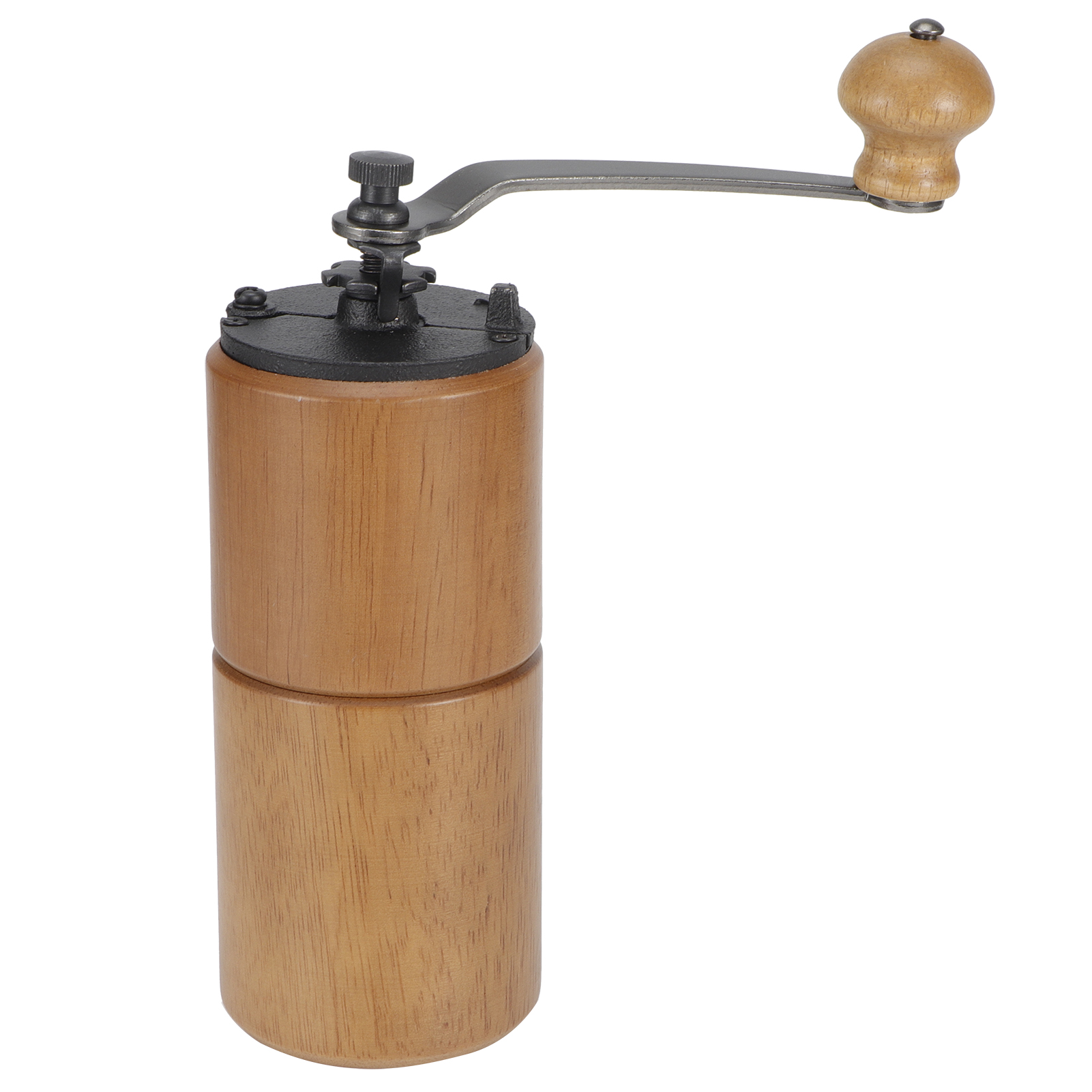 Tragbare, Manuelle Kaffeemühle Aus Holz – Kaffeebohnenmühle – Küchenaccessoire In Dunkler Farbe
