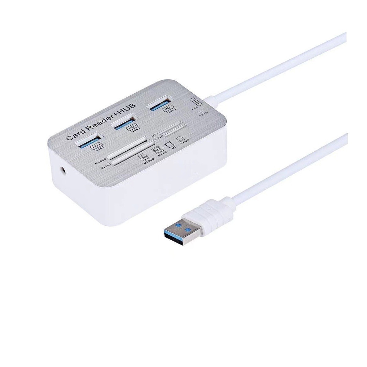 7-port-usb-3.0-hub Mit Sd/tf-kartenleser Und Typ-c-anschluss Für Pc Und Laptop