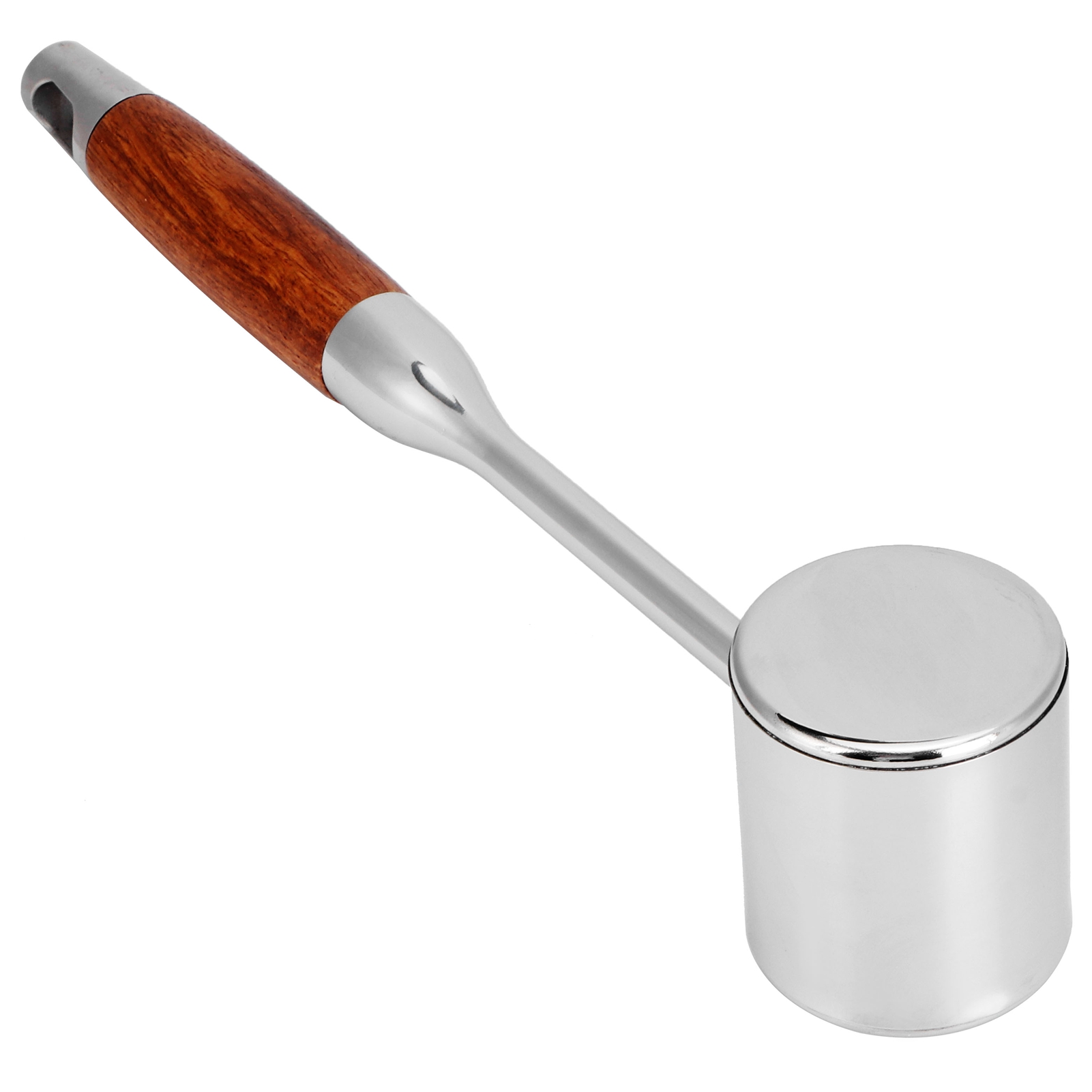 Fleischklopfer Aus Edelstahl 304, Doppelseitiger Fleischklopfer Mit Holzgriff