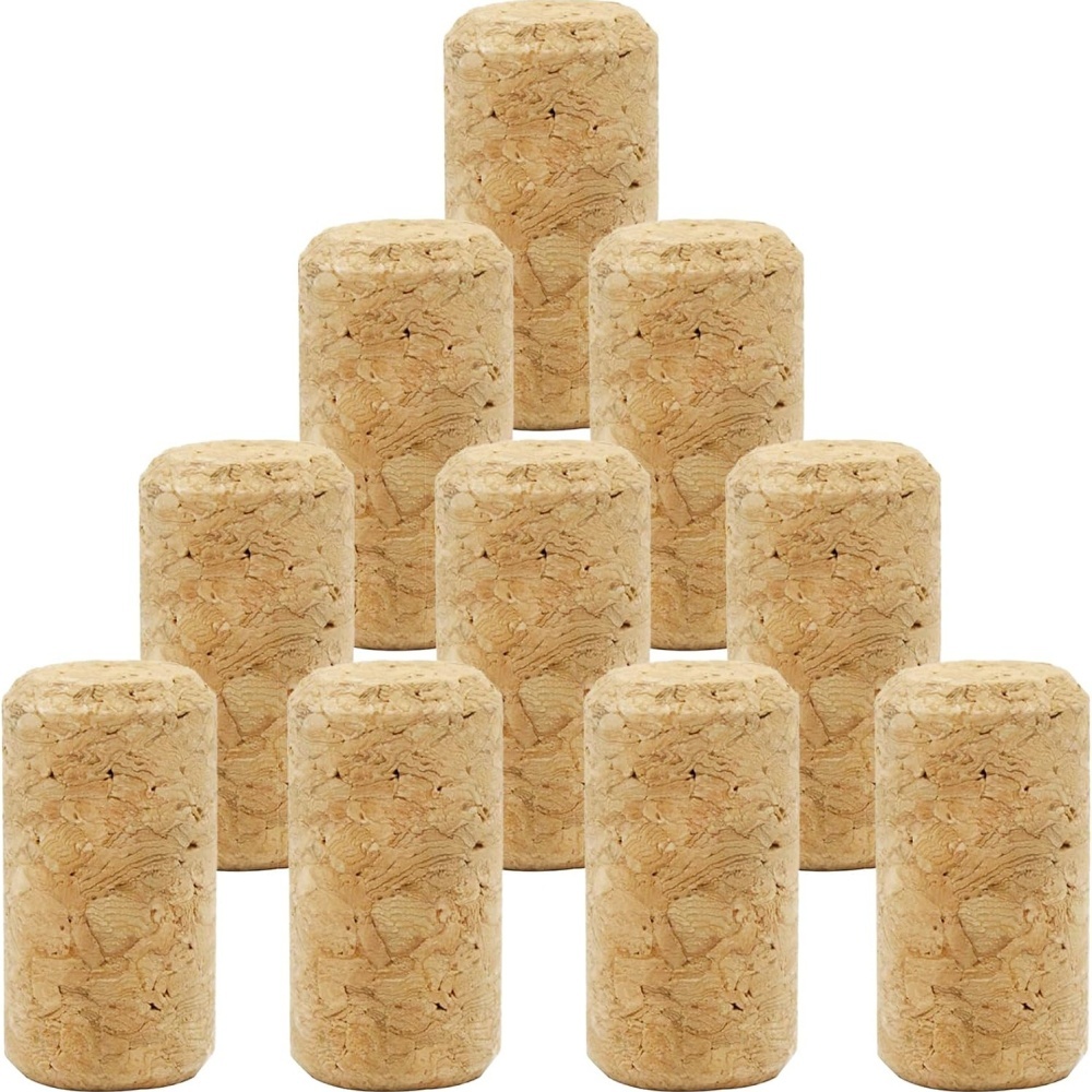 Packung Mit 10 Korken 21 Mm X 40 Mm, Ideal Für Dekoration, Bastelprojekte Und Das Recycling Von Weinflaschen.