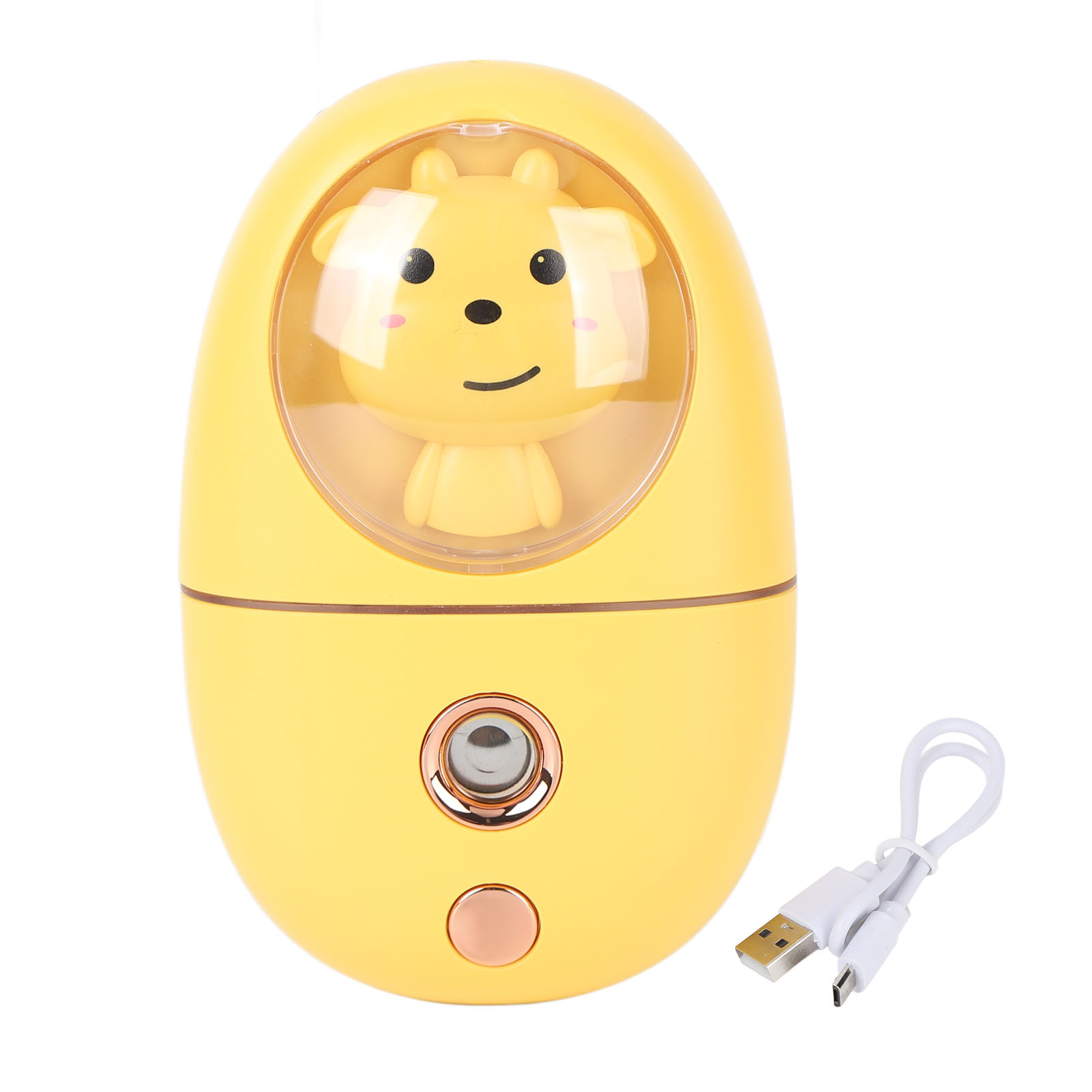 Wiederaufladbares Usb-gesichtsspray Für Haustiere, 35 Ml, 500 Mah Mini-reise-luftbefeuchter, Gelb