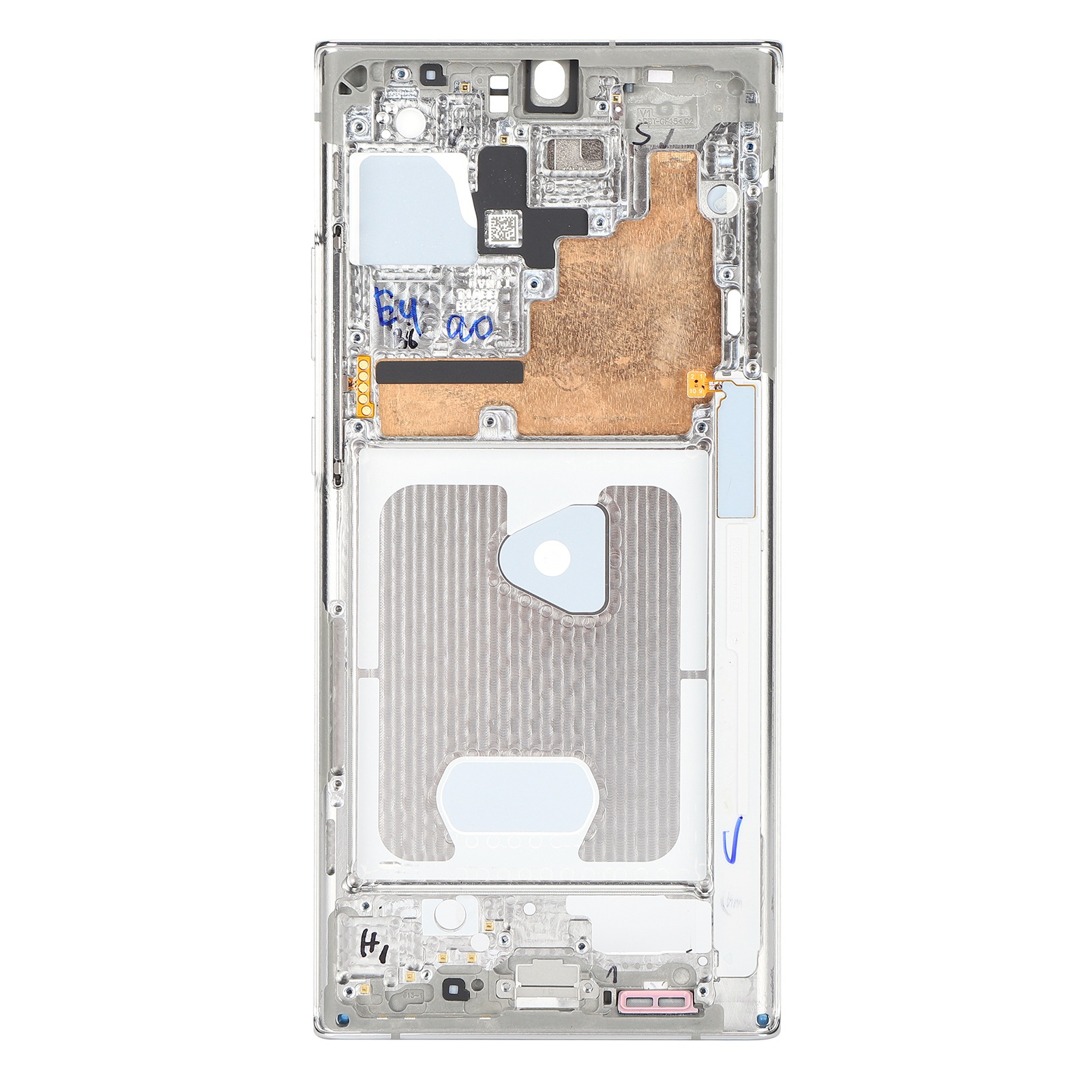 Zwischenrahmen-ringplatte Als Ersatzgehäuse Für Note 20 Ultra Reparaturteile Silber