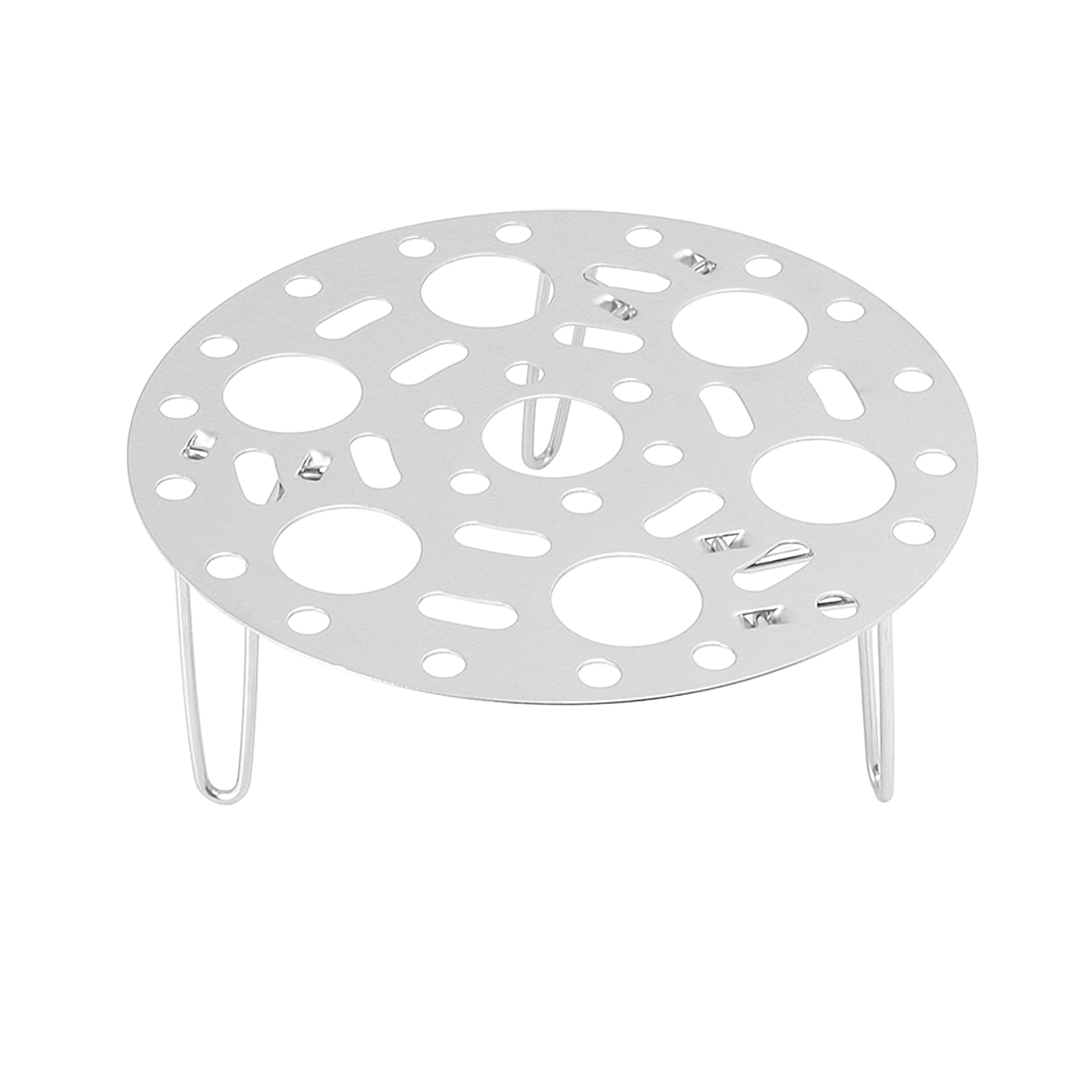 Zusammenklappbarer Dampfeinsatz Aus Edelstahl, Multifunktional Für Ravioli Und Eier, Ideal Für Den Gebrauch Zu Hause Und In Restaurants, Silberfarben.