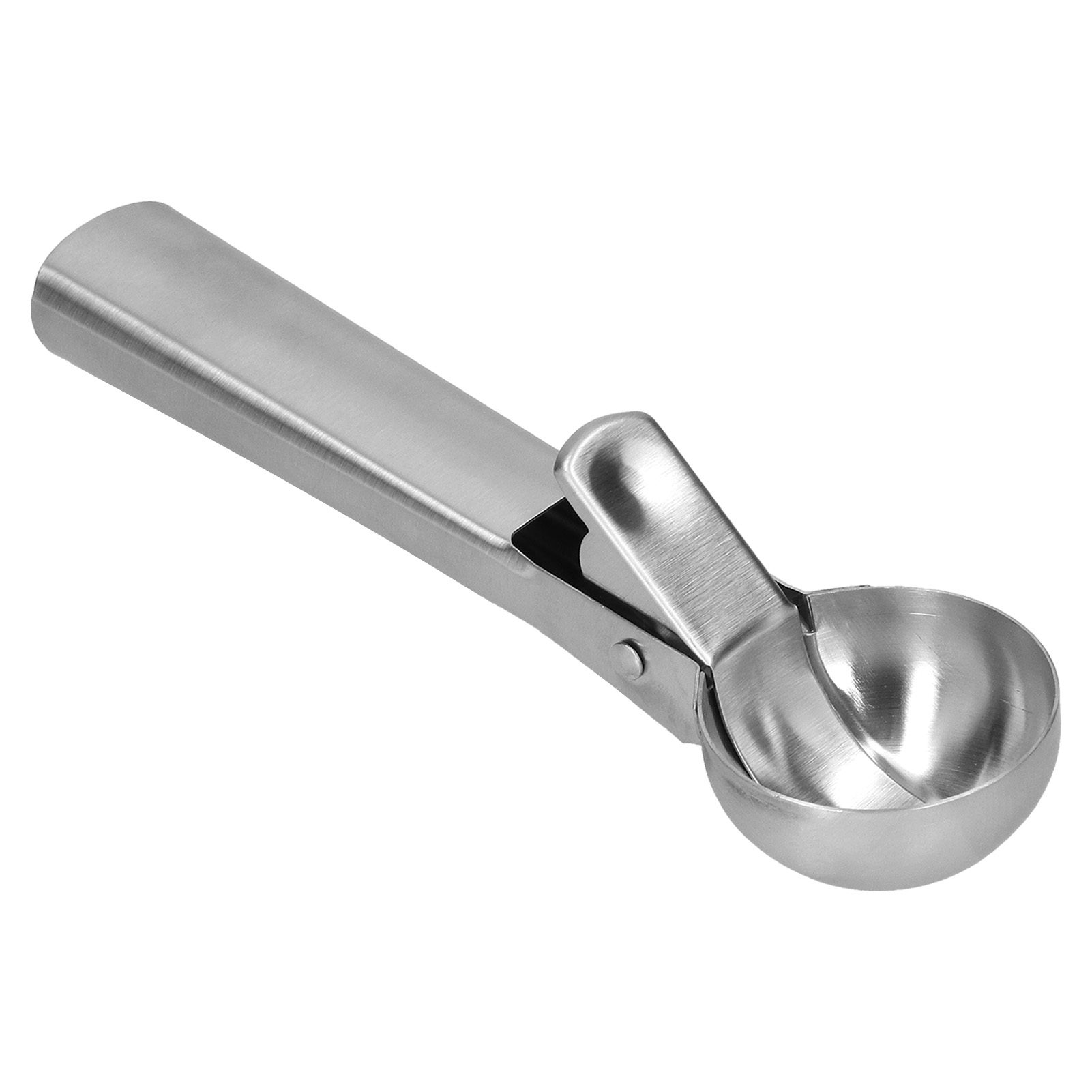 Eisportionierer Aus Edelstahl Mit Ergonomischem Griff Für Sorbet Und Frozen Yogurt, Silber
