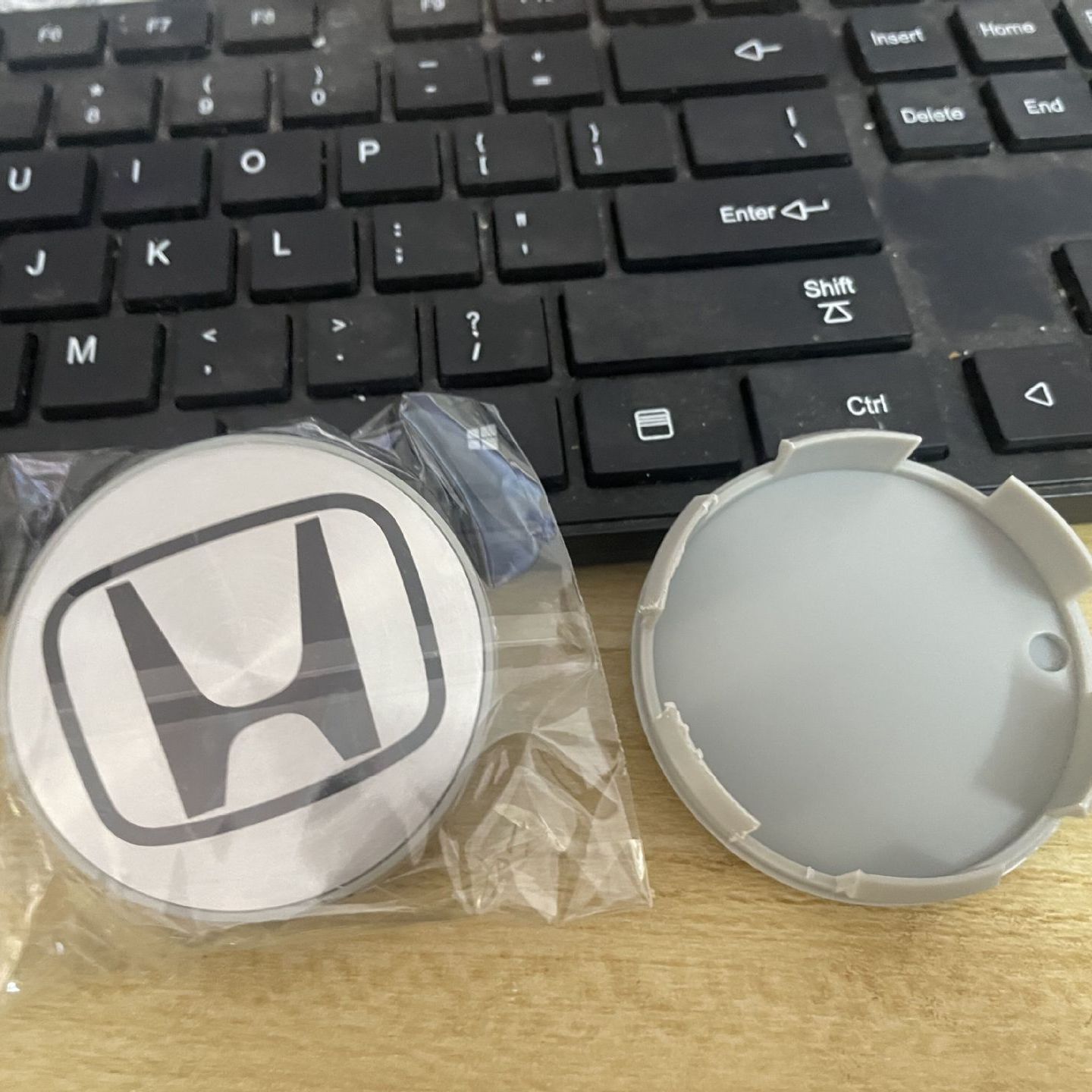58-mm-radnabenkappen, Kompatibel Mit Honda Accord, Odyssey, Cr-v, Civic, Ur-v, Crosstour, Avantancier, Fit, City, Freed – Felgen-nabenkappe, Abs-radkappe, Felgenzubehör, 4-teiliges Set – Silbernes Und