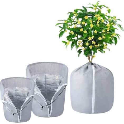 Wiederverwendbarer Silberner Winterschutz Für Garten- Und Balkonpflanzen, 65 X 70 Cm