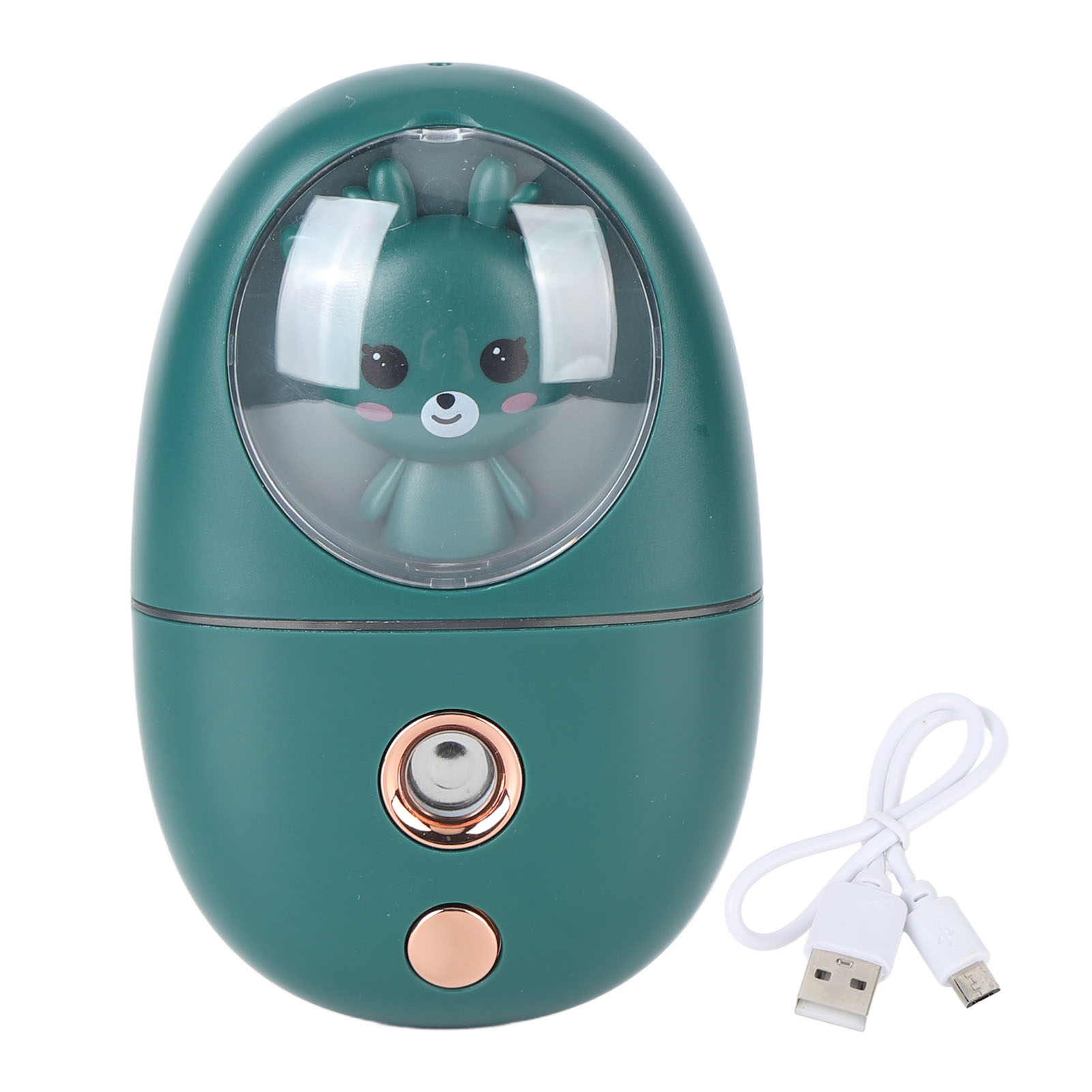 Wiederaufladbarer 35-ml-usb-gesichtsvernebler – Tragbarer Reisebefeuchter – 500 Mah, Grün