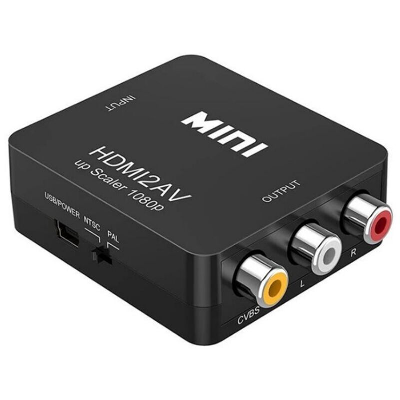 Hdmi-zu-cinch-konverter, 1080p-videoadapter Für Ältere Fernseher, Hdmi-zu-av-umschalter