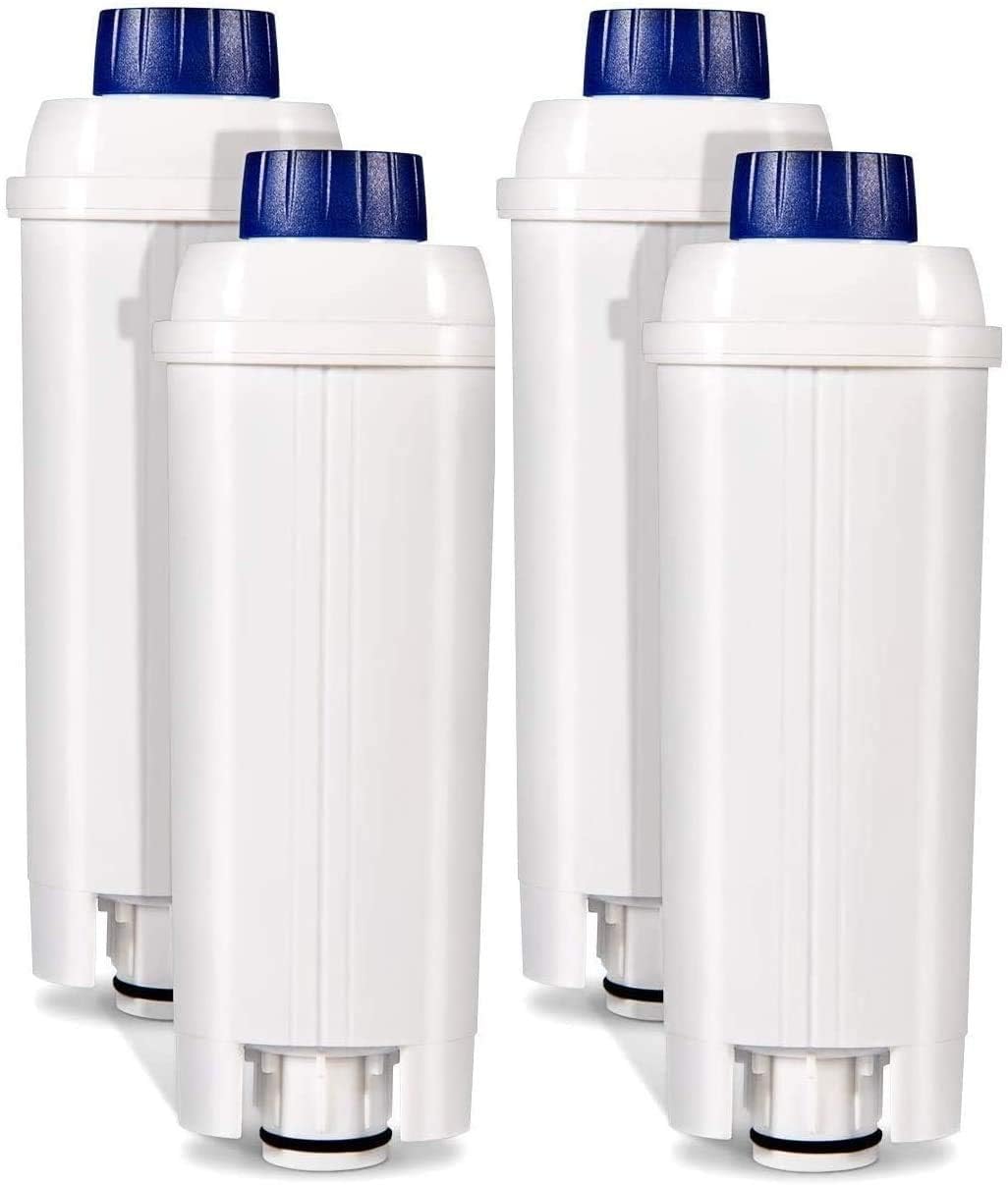 Packung Mit 4 Dlsc002 Filterkartuschen Für Delonghi Kaffeemaschinen, Aktivkohlefilter Kompatibel Mit Ecam-maschinen, Wasserreiniger.