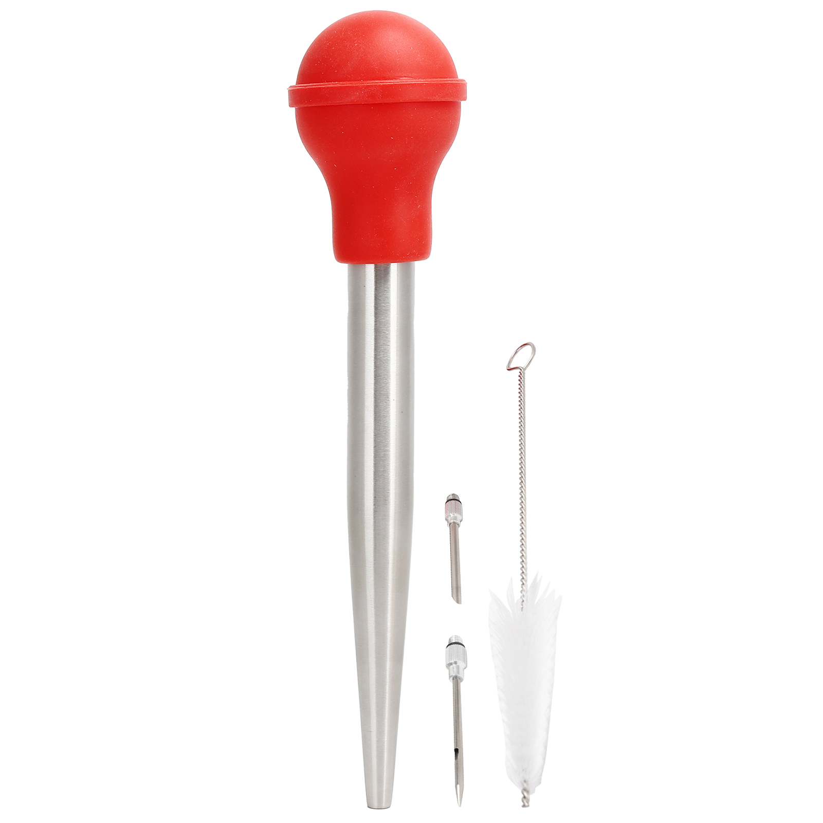 Fleischmarinierspritzen-set Mit 2 Nadeln Und Reinigungsbürste Für Den Grill