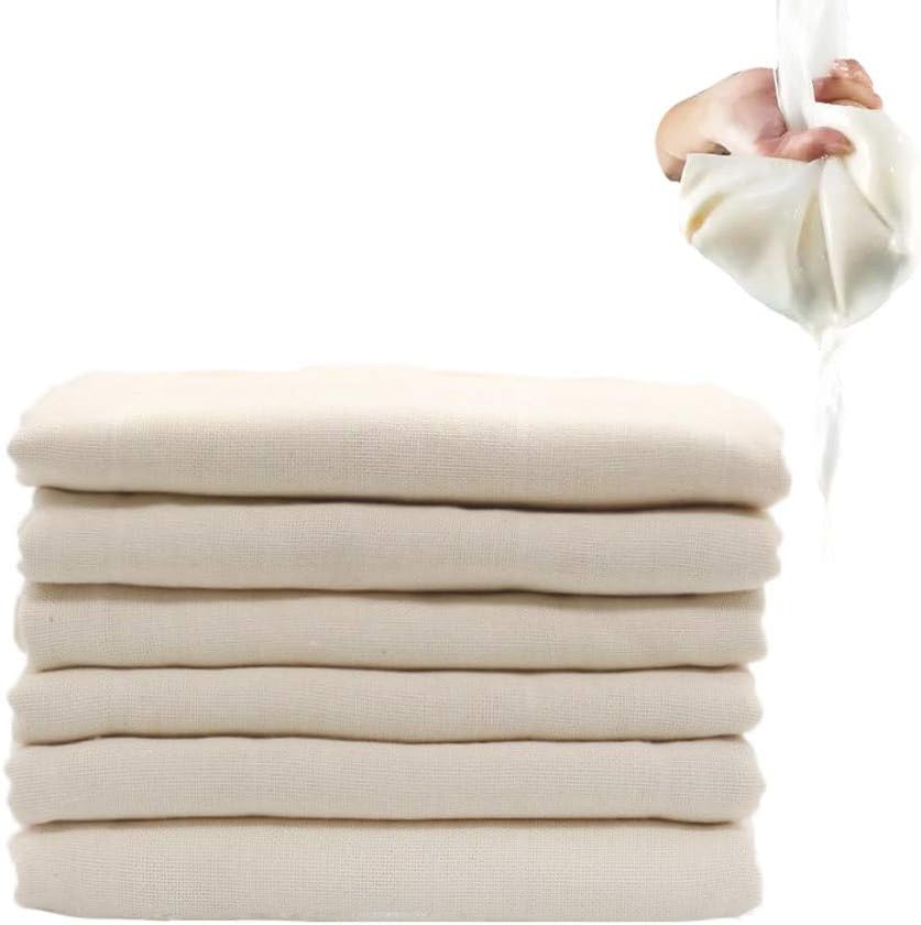 Bio-käsetuch 50x50 Cm, Ökologische Baumwolle Zum Filtern Von Pflanzlicher Milch Und Für Gesundes Kochen