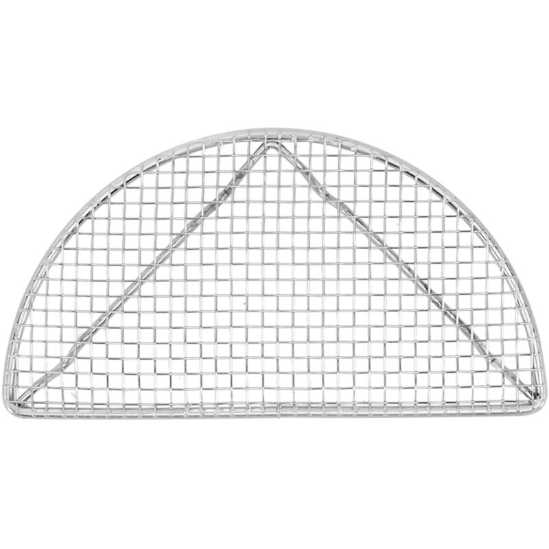 Kühlgitter Aus Edelstahl Für Gebäck, Hitzebeständig, Ideal Zum Backen, Braten Und Grillen, Große Halbkreisförmige Form 20 Cm.