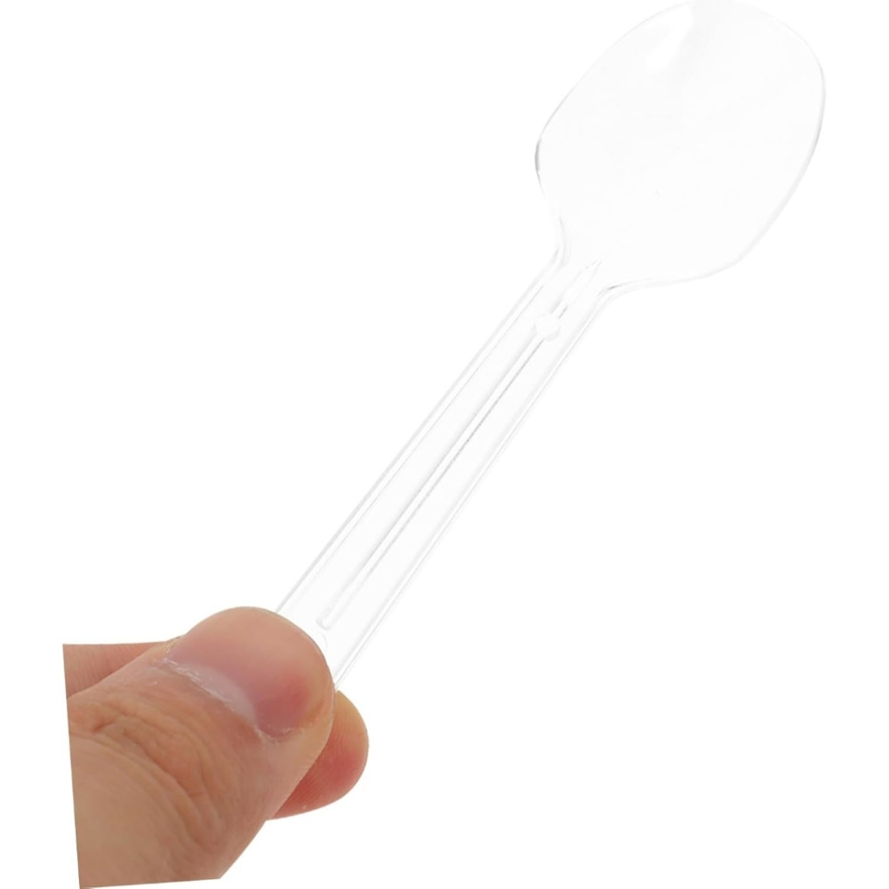Einweglöffel Für Desserts, Zuckerguss Und Pudding, Ideal Für Veranstaltungen Und Catering (50er-packung)