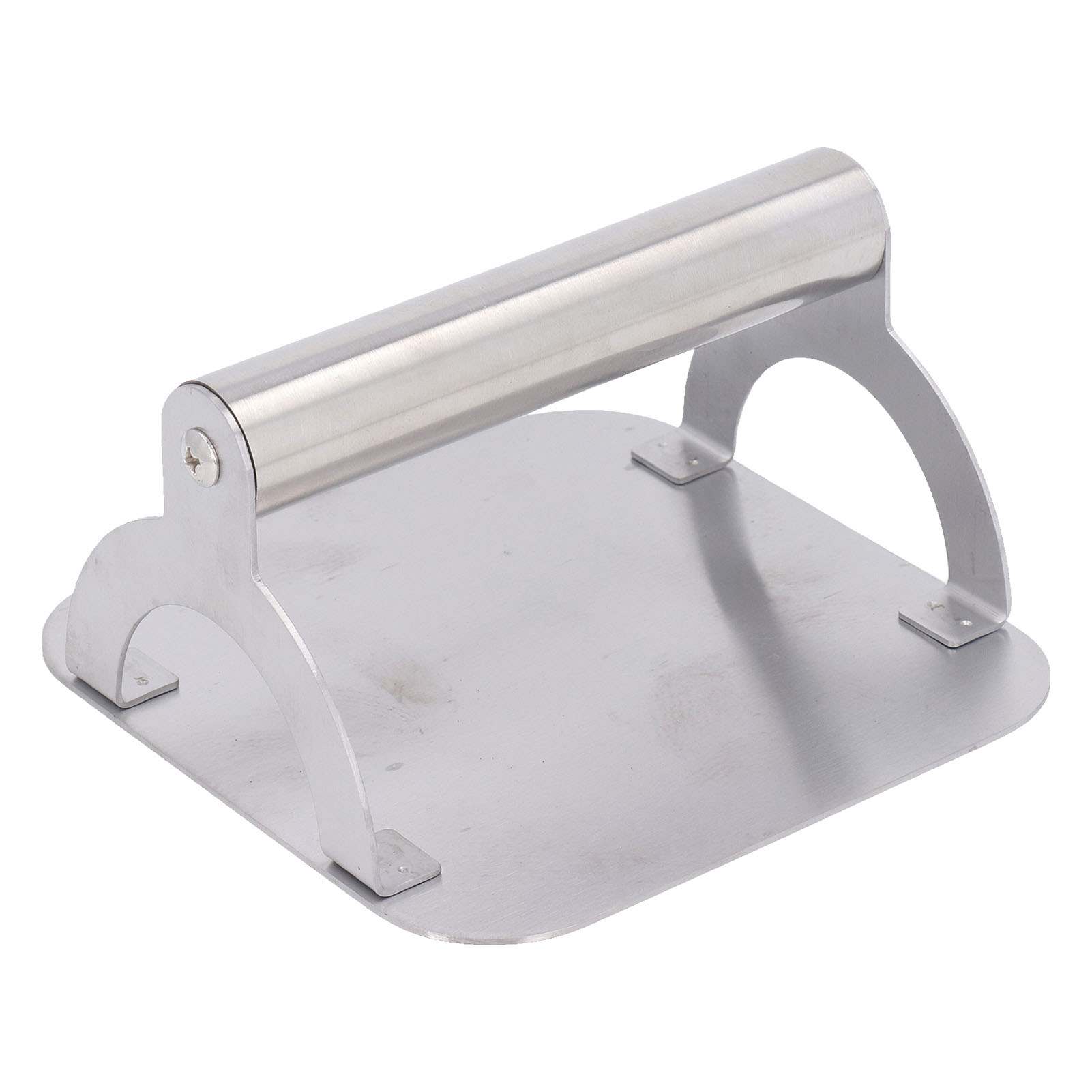 Antihaftbeschichtete Fleischpresse Aus Edelstahl, Schnell Und Einfach Für Hamburger, Zum Kochen Und Grillen Im Freien, 14 Cm X 14 Cm