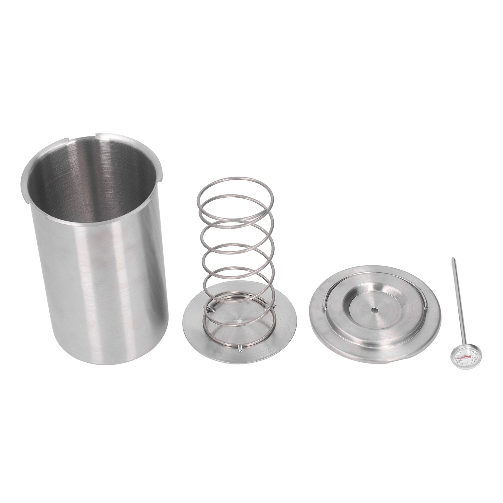 Fleischpresse Aus Edelstahl Für Selbstgemachten Speck, Gesunde Kochform, Thermometer, Pfanne, Topf
