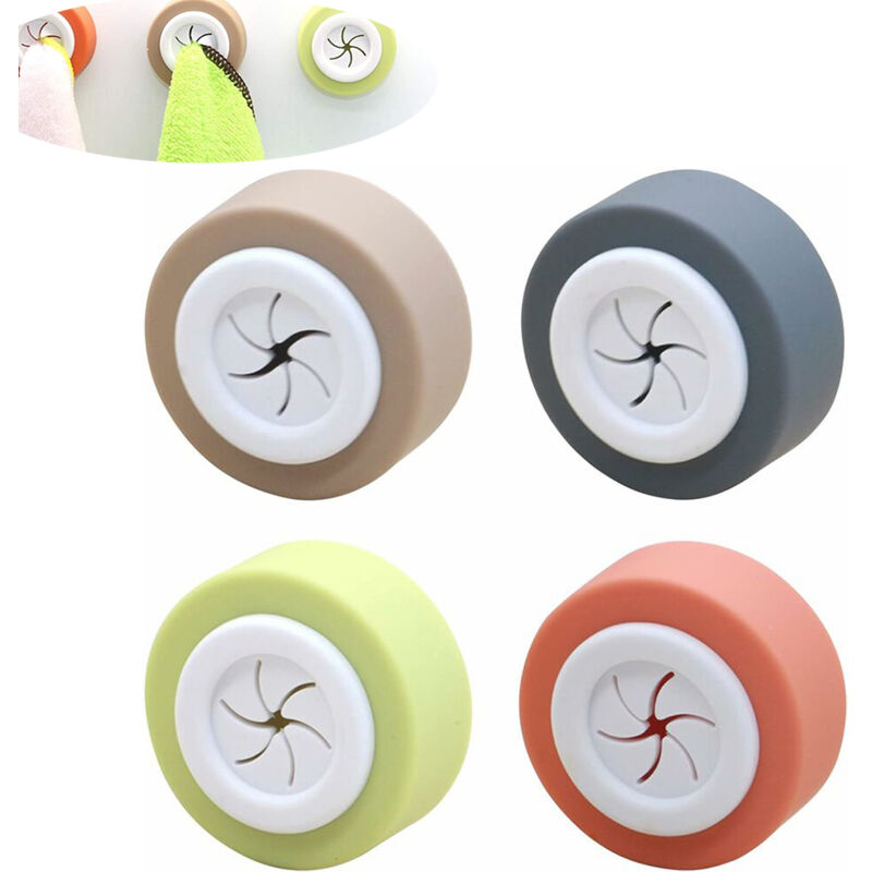 4-teiliges Set Selbstklebender Handtuchhaken, Kein Bohren Erforderlich, Handtuchhalter, Küchenhandtuchhalter Für Badezimmer