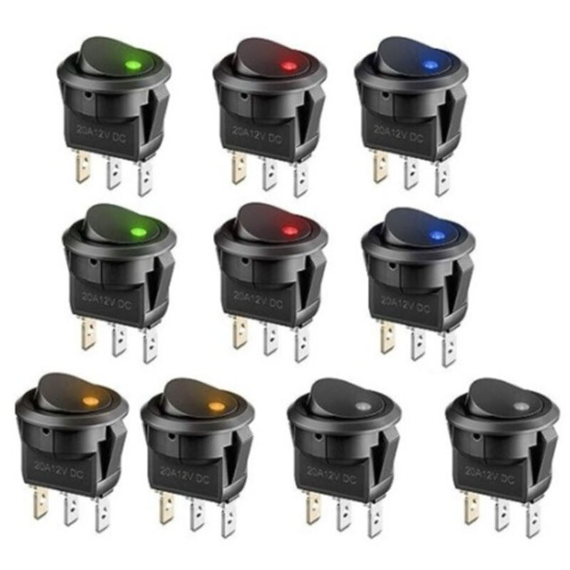 8 Stück Led-wippschalter