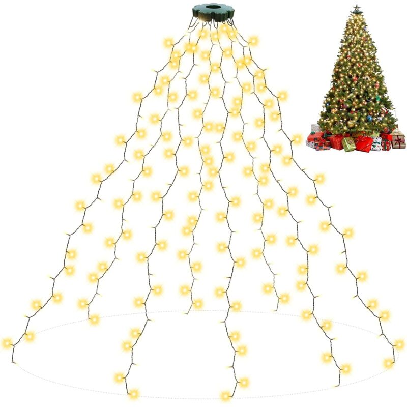 2 M Lange Weihnachtslichterkette Mit Ring