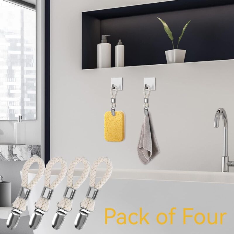 4-teiliges Handtuchclip-set