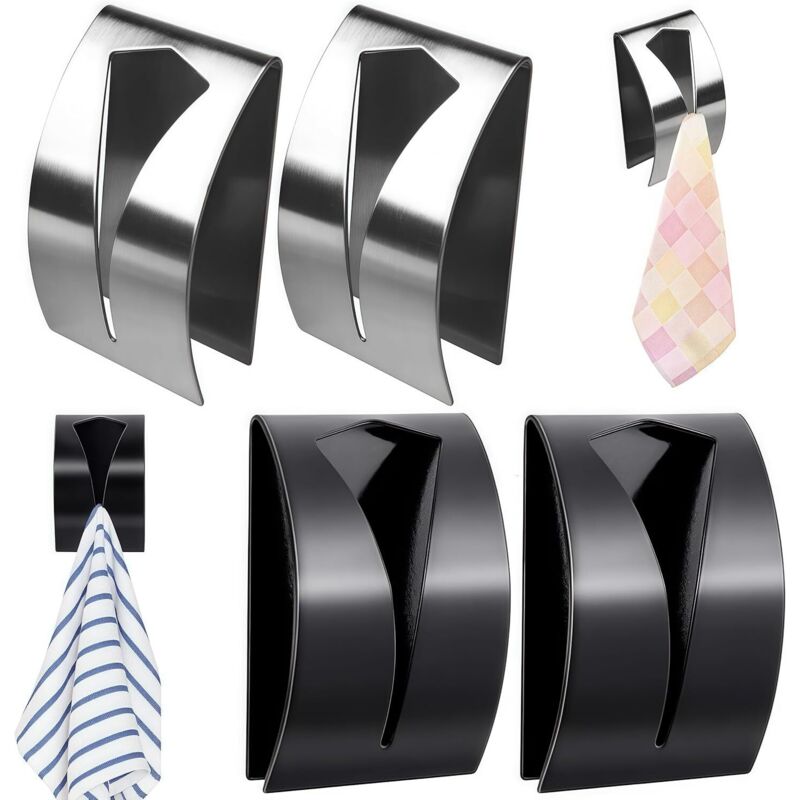 4-teiliges Set Selbstklebender Handtuchclips