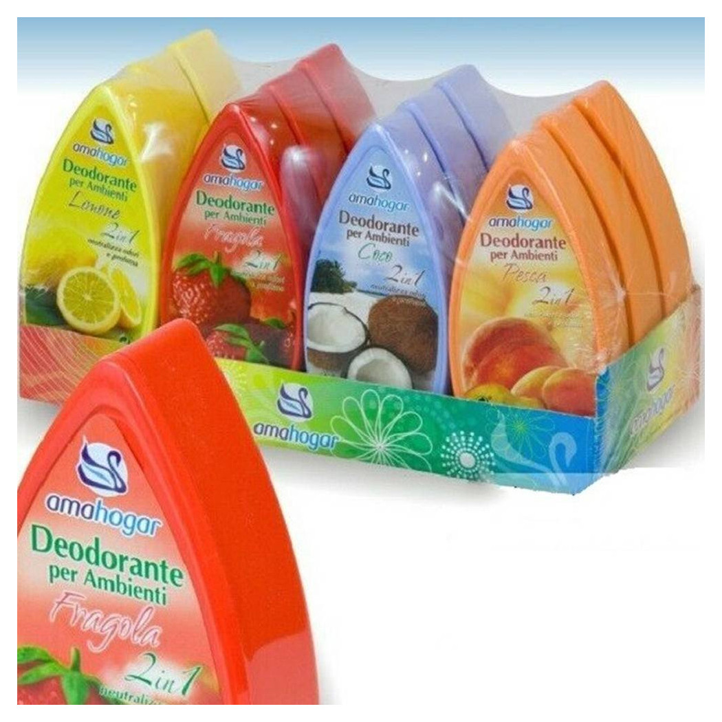 Trade Shop - Set 12 Deodorants Gel-duft-umwelt Absorbiert 2in1 Fruchtig -