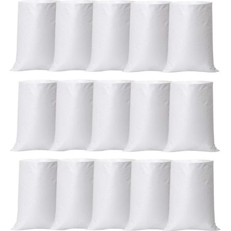 15 Stück Bauschuttsäcke, Robuste Sand- Und Erdsäcke – 60 X 100 Cm, Wiederverwendbar