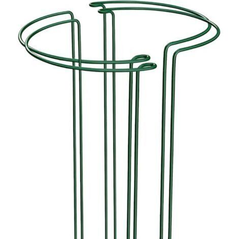 4er-set Pflanzenstützen 25 Cm X 40 Cm, Fördert Das Pflanzenwachstum, Metall-gartenstützen, Grüne Garten-pflanzenstützringe Für Pfingstrosen, Hortensien, Rosen, Fetthennen, Gemüse, Tomaten