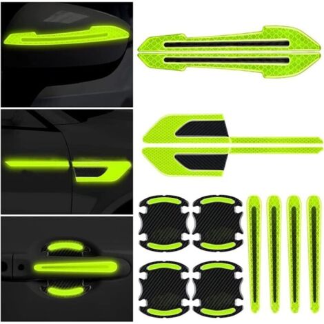 12-teiliges Türschutzleisten-set Für Autos, Dekorative Reflektorstreifen, Karosseriezubehör, Kollisionssicher, Wasserdicht Und Langlebig (grün)
